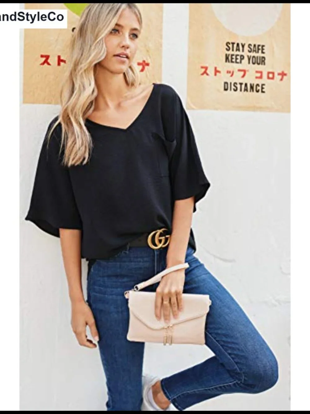 Envelope Wristlet Clutch Crossbody Bag with Chain Strap Faux Leather